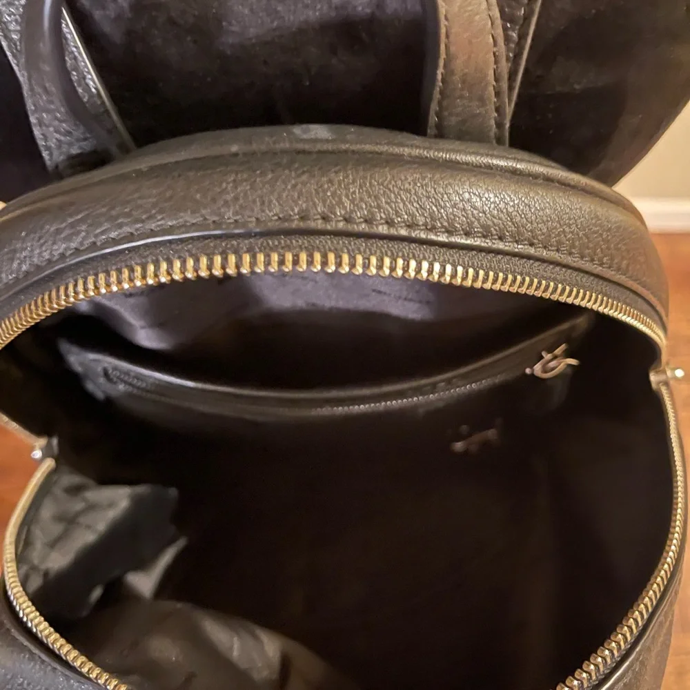 Michael Kors Black Leather Backpack - Picture 3 of 5